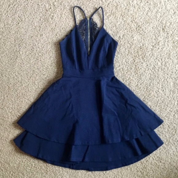 Late Night Fantasy Dress in Navy from Windsor - Picture 2 of 2